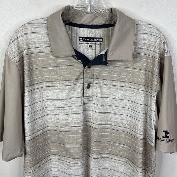 Pebble Beach Dry-Luxe Performance Golf Polo Men's Size Large - Picture 2 of 7